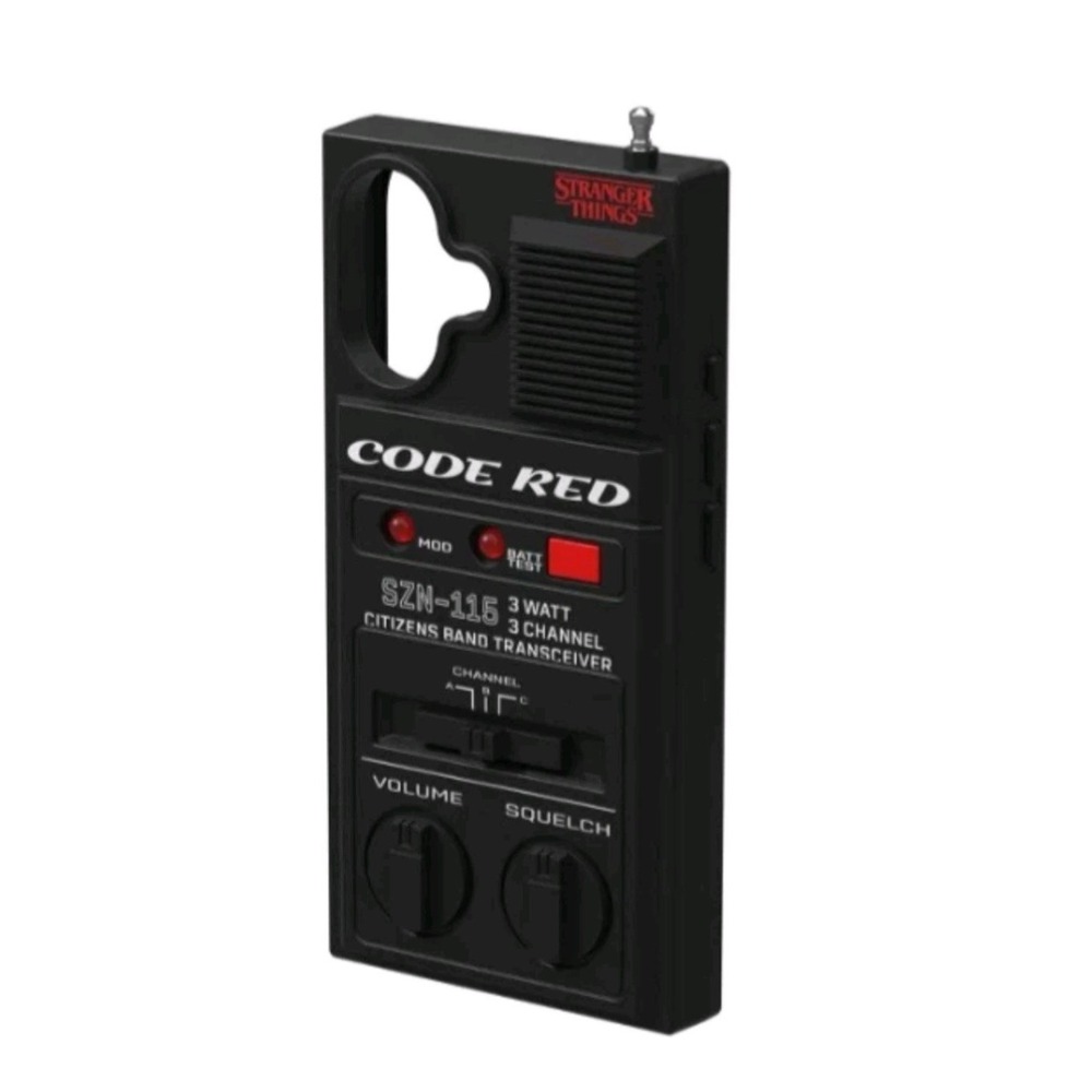 Stranger Things "Code Red" WALKIE TALKIE Vintage Radio Phone Case for iPhone 16